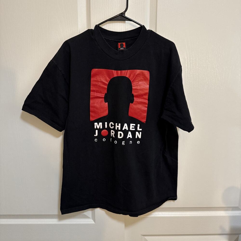 Vintage Michael Jordan Cologne Black Promo T Shirt OFSA Mens XL